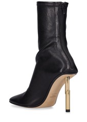 Lanvin 95mm Sequence Stretch Leather Boots