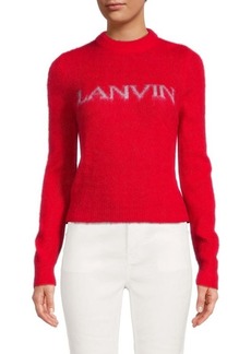 Lanvin Alpaca Blend Logo Sweater