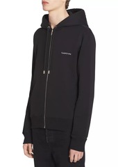 Lanvin Archives Print Zipped Hoodie