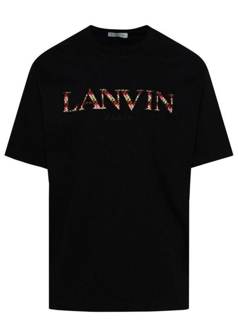 Lanvin BLACK COTTON T-SHIRT
