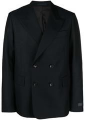 Lanvin checked double-breasted blazer