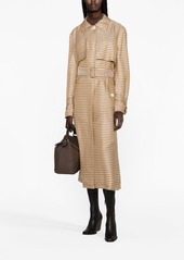 Lanvin checkered trench coat