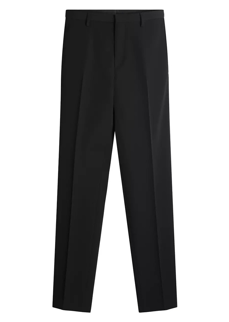 Lanvin Cigarette Trousers with Satin Side Bands