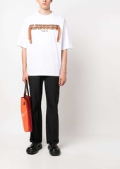 Lanvin Curb embroidered cotton T-shirt