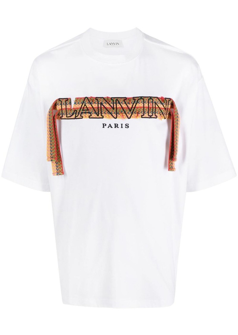 Lanvin Curb embroidered cotton T-shirt