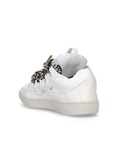Lanvin Curb Leather And Pins Sneakers