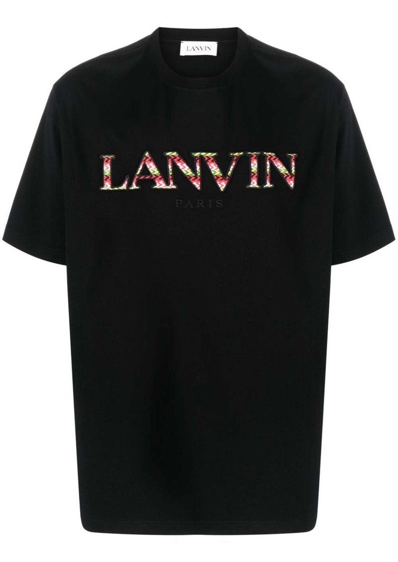 Lanvin Curb logo-embroidered cotton T-shirt