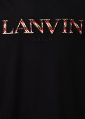 Lanvin Curb Logo Embroidery Cotton T-shirt