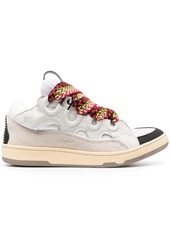 Lanvin Curb suede trim sneakers