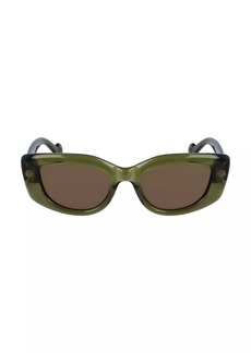 Lanvin Daisy 50MM Cat-Eye Sunglasses