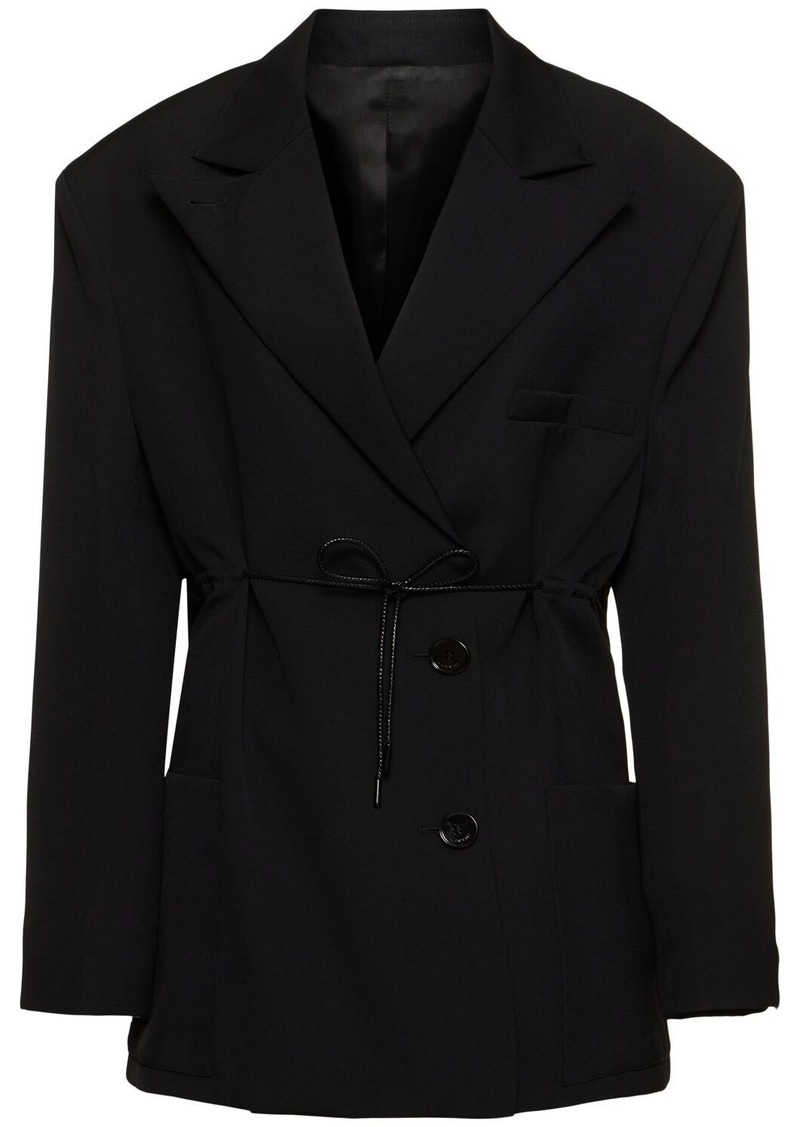 Lanvin Deconstructed Wool Jacket