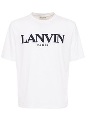 Lanvin Embroidered Logo Cotton Regular T-shirt