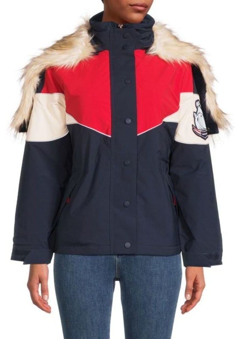 Fila x Lanvin Faux Fur Capelet Coat