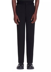 Lanvin Fitted Tailored Pants with Satin Bands