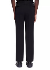 Lanvin Fitted Tailored Pants with Satin Bands