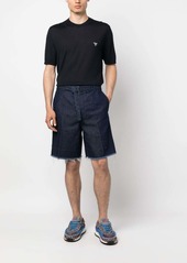 Lanvin frayed denim shorts