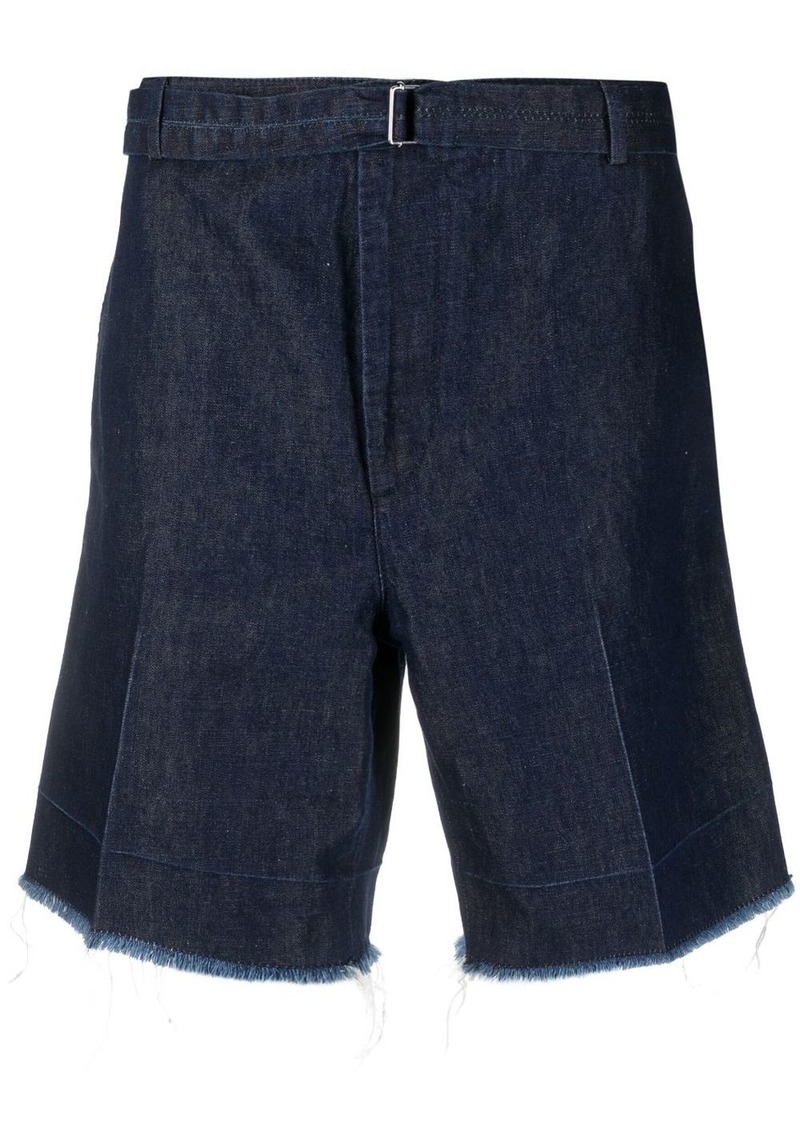 Lanvin frayed denim shorts