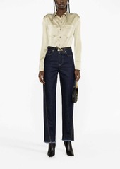 Lanvin frayed-edge straight-leg jeans