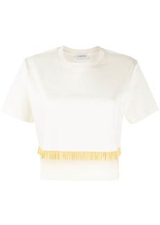 Lanvin fringed cropped T-shirt