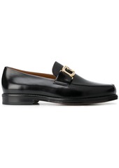 Lanvin gold buckle slip-on loafers