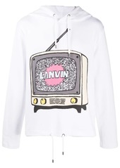 Lanvin graphic-print cotton hoodie