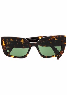 Lanvin green-tinted tortoiseshell-effect sunglasses