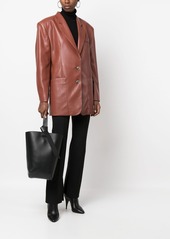 Lanvin Hobo Tie leather shoulder bag