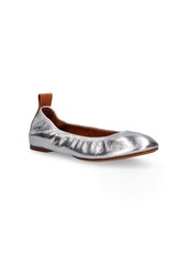 Lanvin Laminated Leather Ballerina Flats