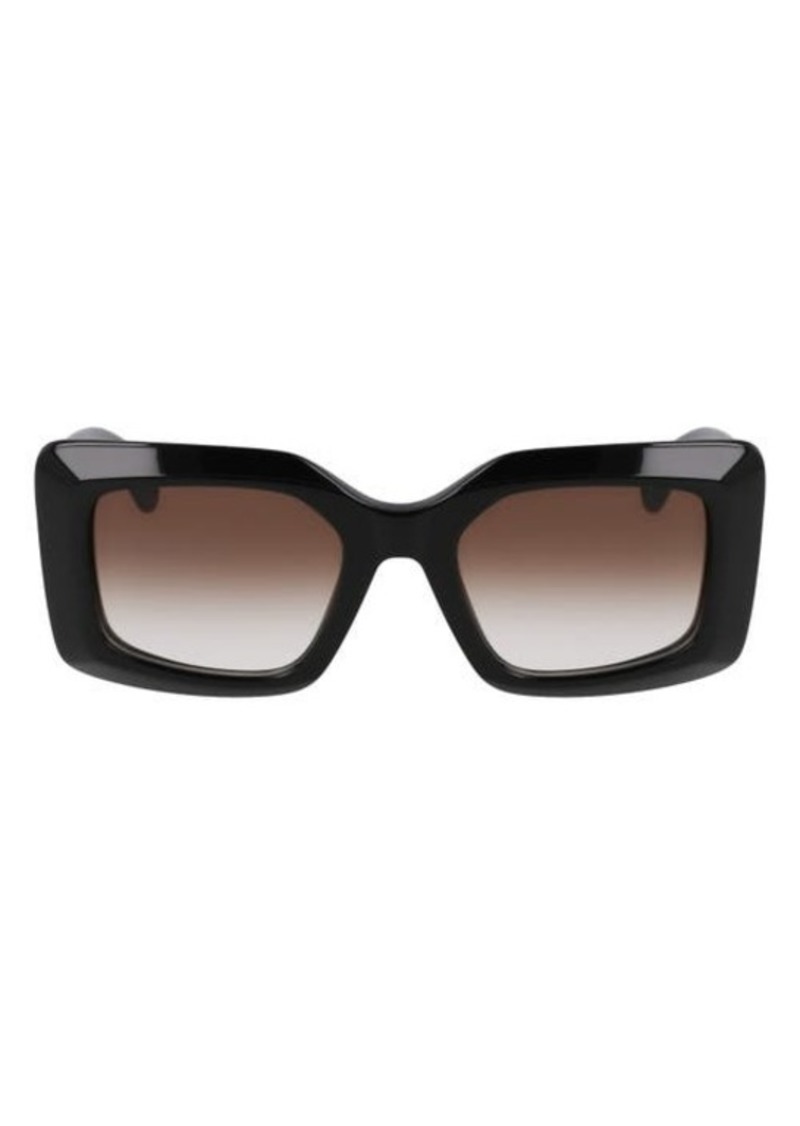 Lanvin 50mm Gradient Square Sunglasses