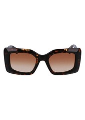 Lanvin 50mm Gradient Square Sunglasses