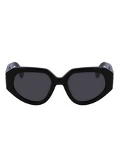 Lanvin 53mm Modified Rectangular Sunglasses