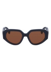 Lanvin 53mm Modified Rectangular Sunglasses