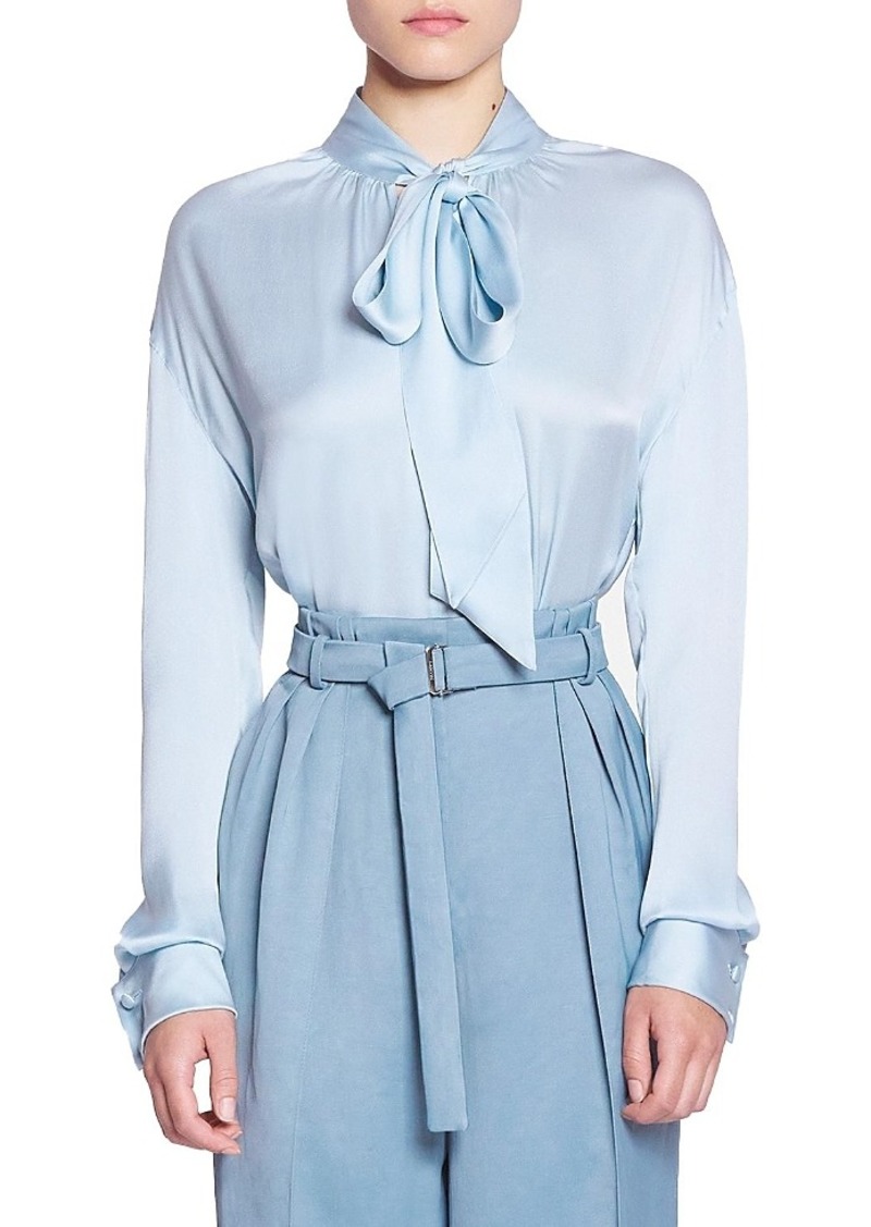 Lanvin Ascot Collar Blouse