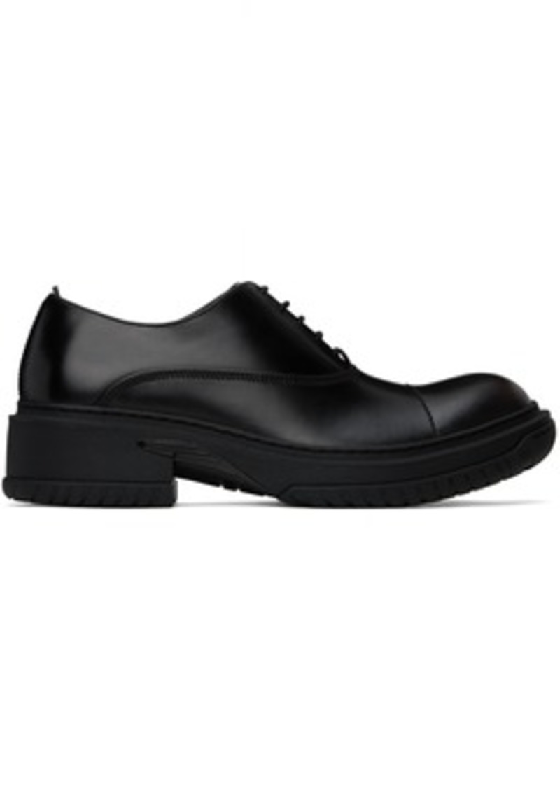 Lanvin Black Leather Medley Oxfords