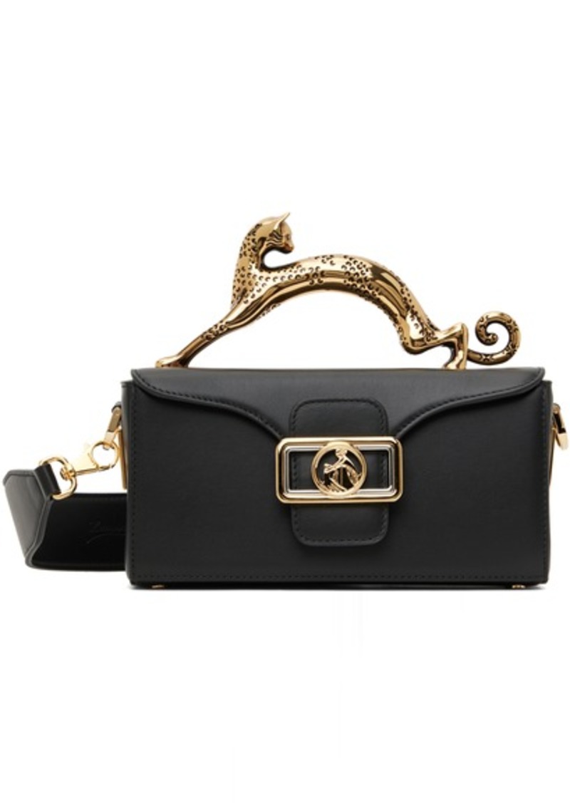 Lanvin Black Nano Pencil Cat Leather Bag