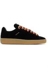 Lanvin Black Suede Curb Lite Sneakers