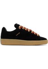 Lanvin Black Suede Curb Lite Sneakers