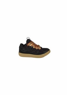 LANVIN Black suede leather Curbe sneakers Lanvin