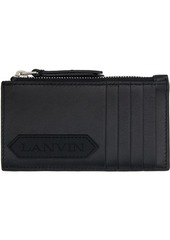 Lanvin Black Zip Card Holder