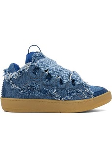 Lanvin Blue Curb Denim Sneakers