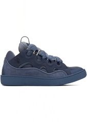 Lanvin Blue Leather Curb Sneakers