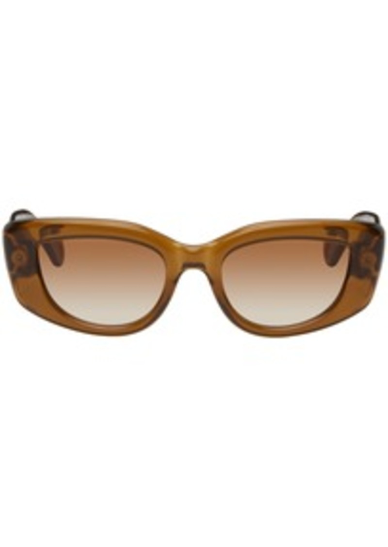 Lanvin Brown Cat-Eye Sunglasses