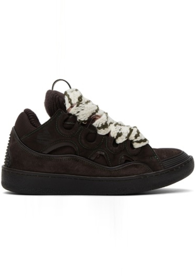 Lanvin Brown Curb Sneakers