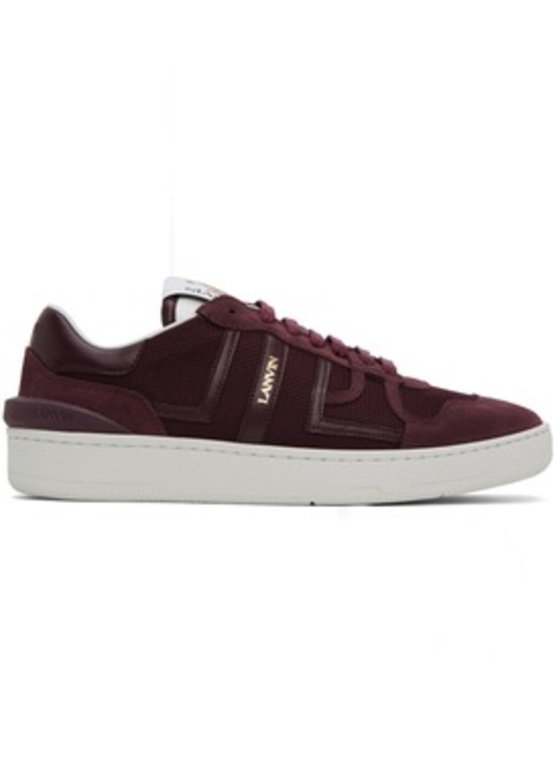 Lanvin Burgundy Clay Sneakers