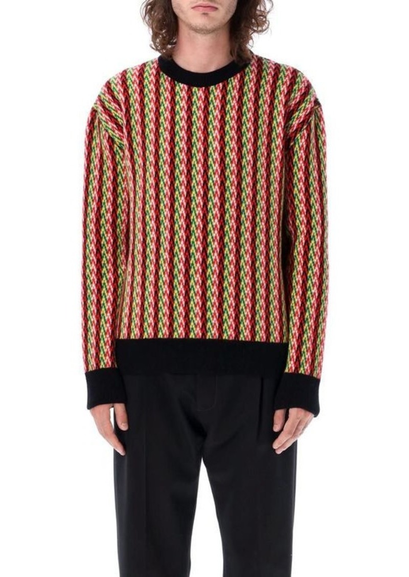 LANVIN Chevron knit sweater