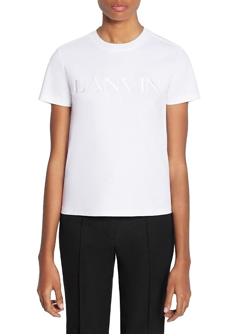 Lanvin Classic Fit Embroidered T-Shirt