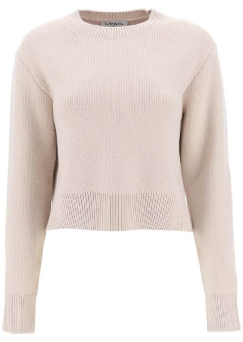 Lanvin cropped wool and cashmere sweater