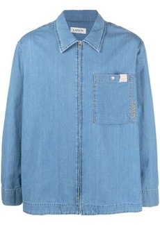 LANVIN DENIM OVERSHIRT WITH ZIP + CURB CLOTHING