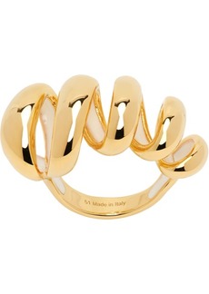 Lanvin Gold Melodie Ribbon Ring