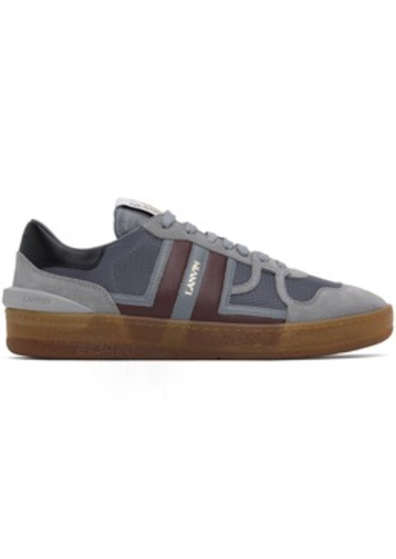 Lanvin Gray Clay Mesh Sneakers